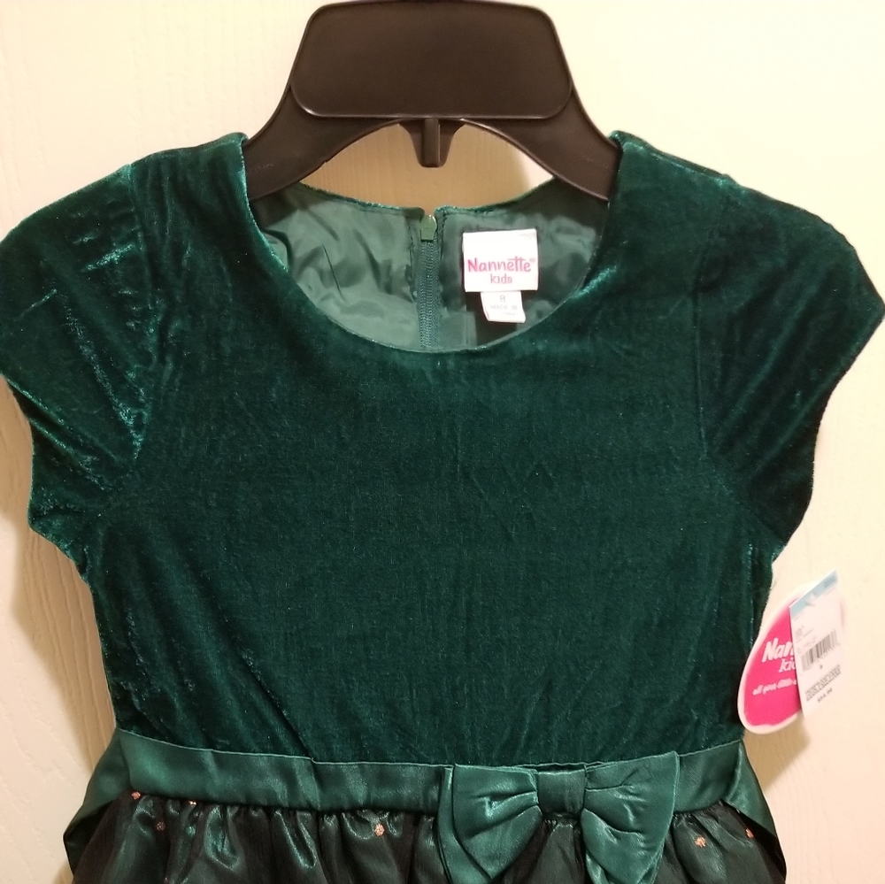 Velvet and tulle dress